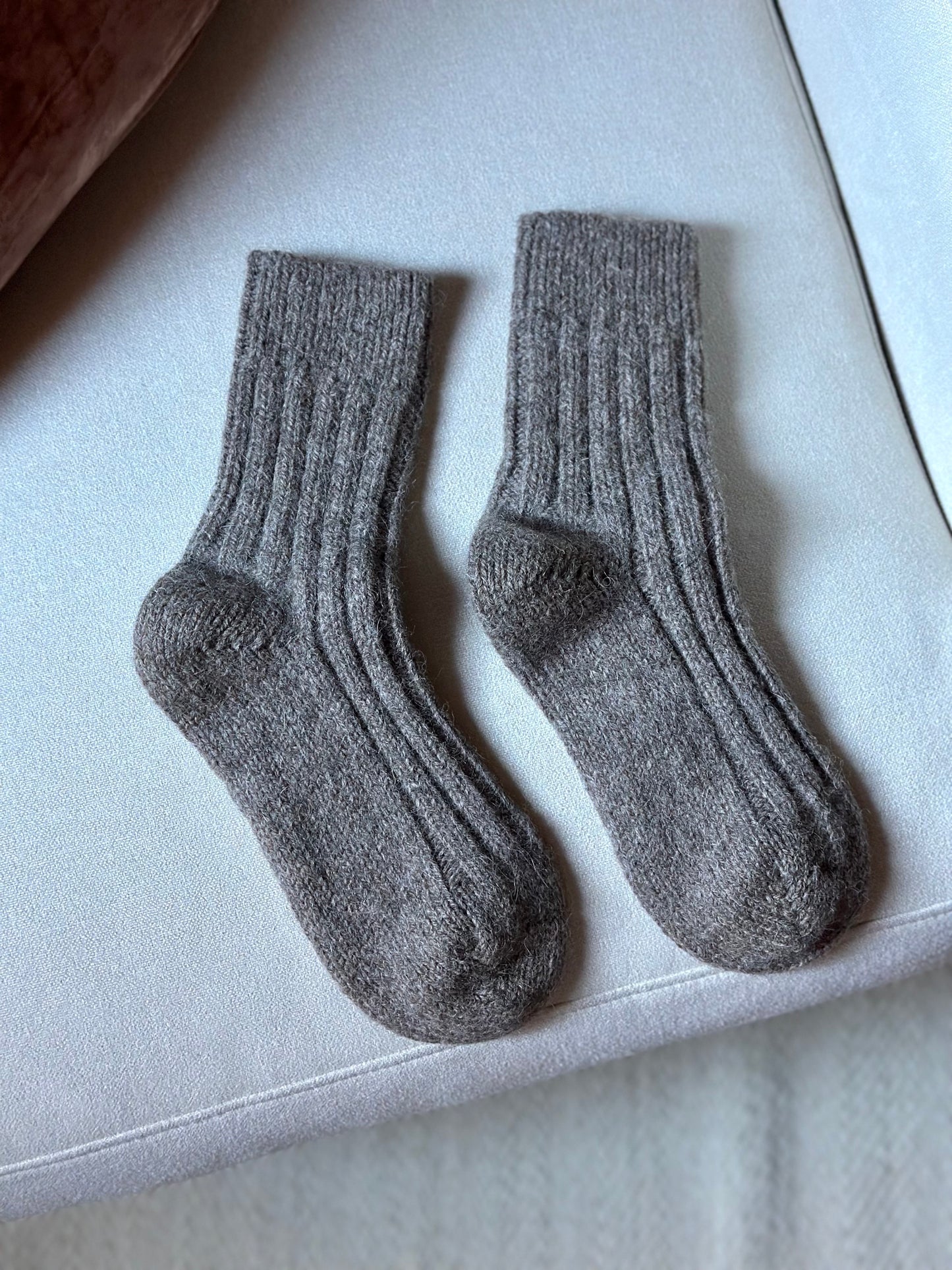Vintage Brown Wool & Alpaca Socks
