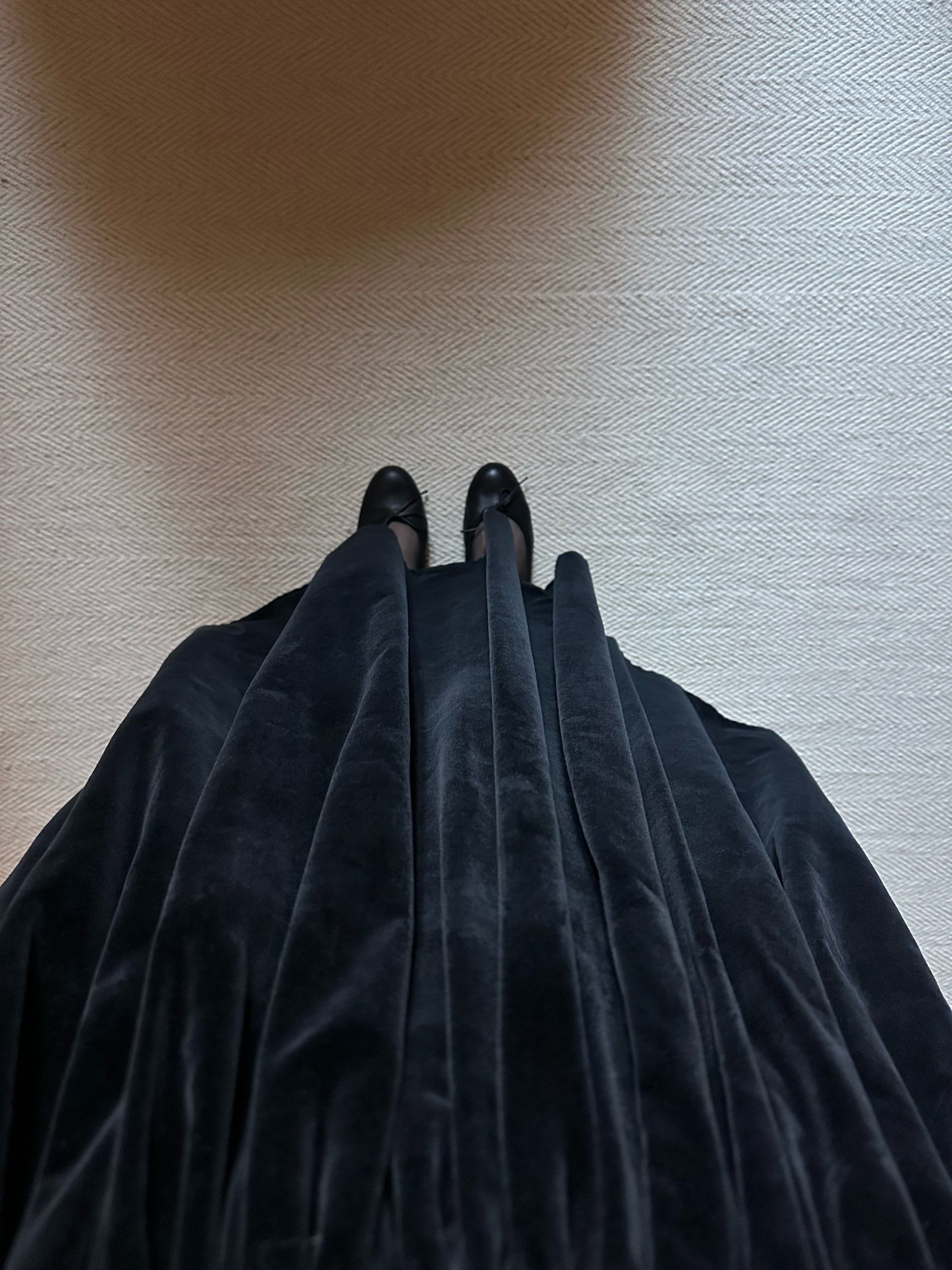 Black Velvet Circle Skirt