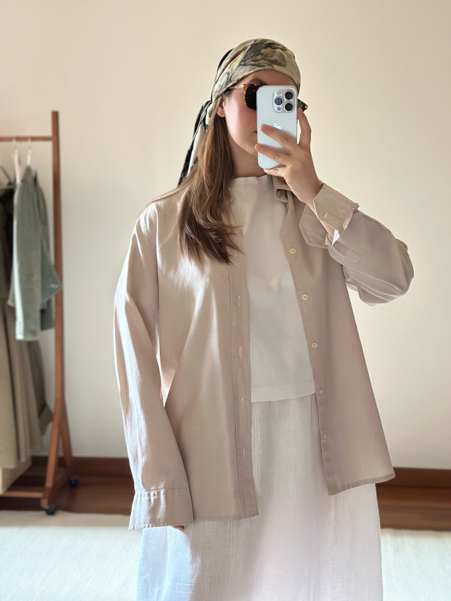 Light Beige Cotton Shirt