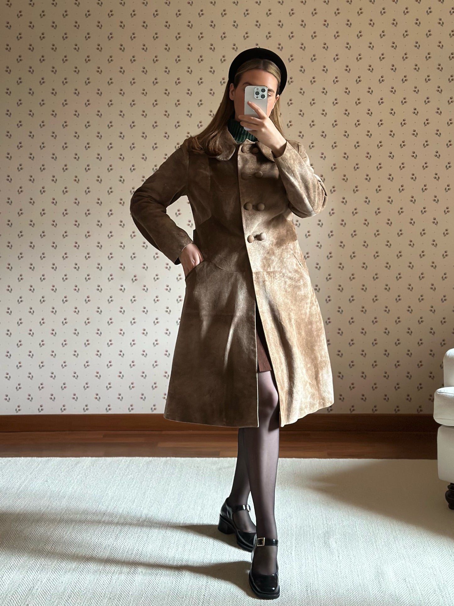 Vintage Real Suede Coat