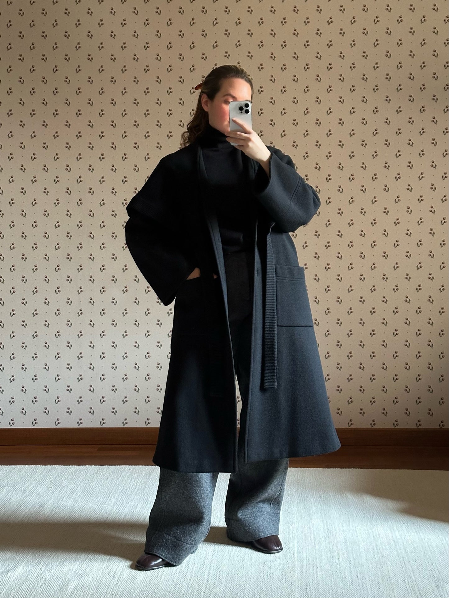 Vintage Black Cape Coat