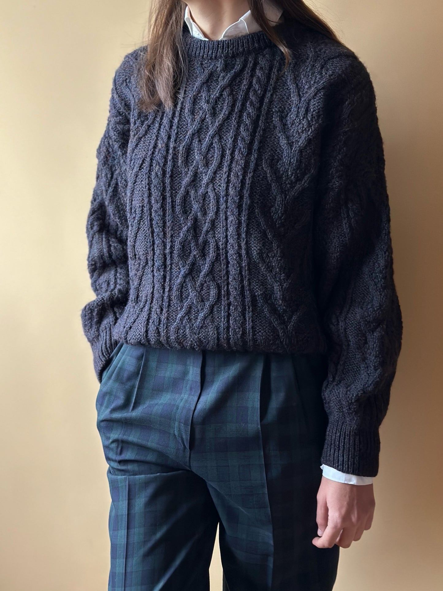 Vintage Mélange Blue Woolen Sweater