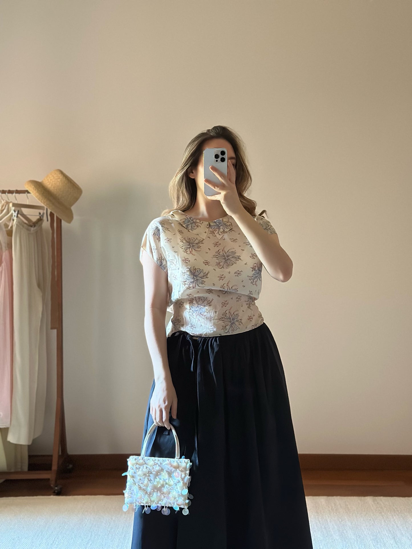 Pure Silk Floral Blouse