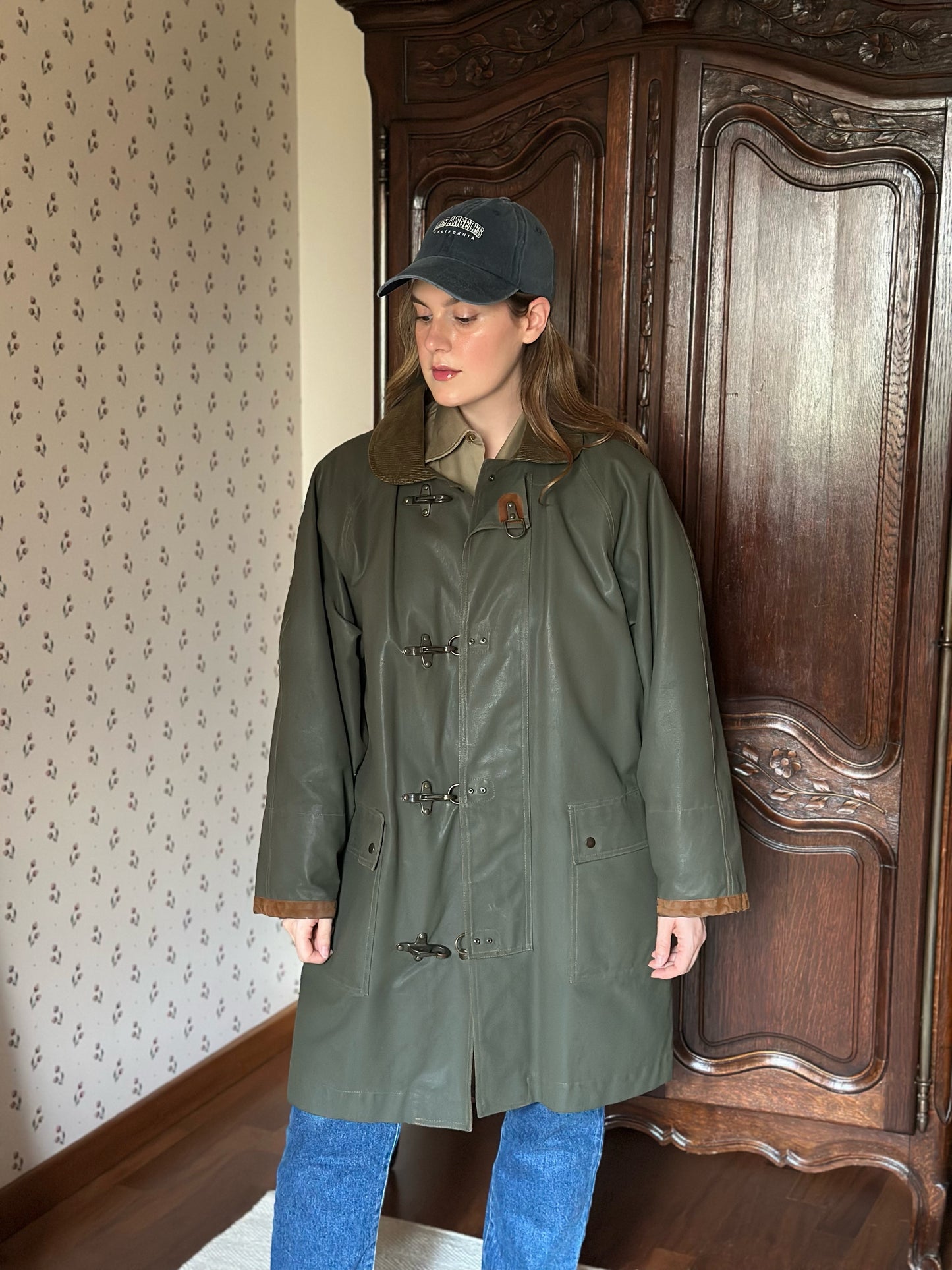 Waxed Cotton Green Hunting Jacket