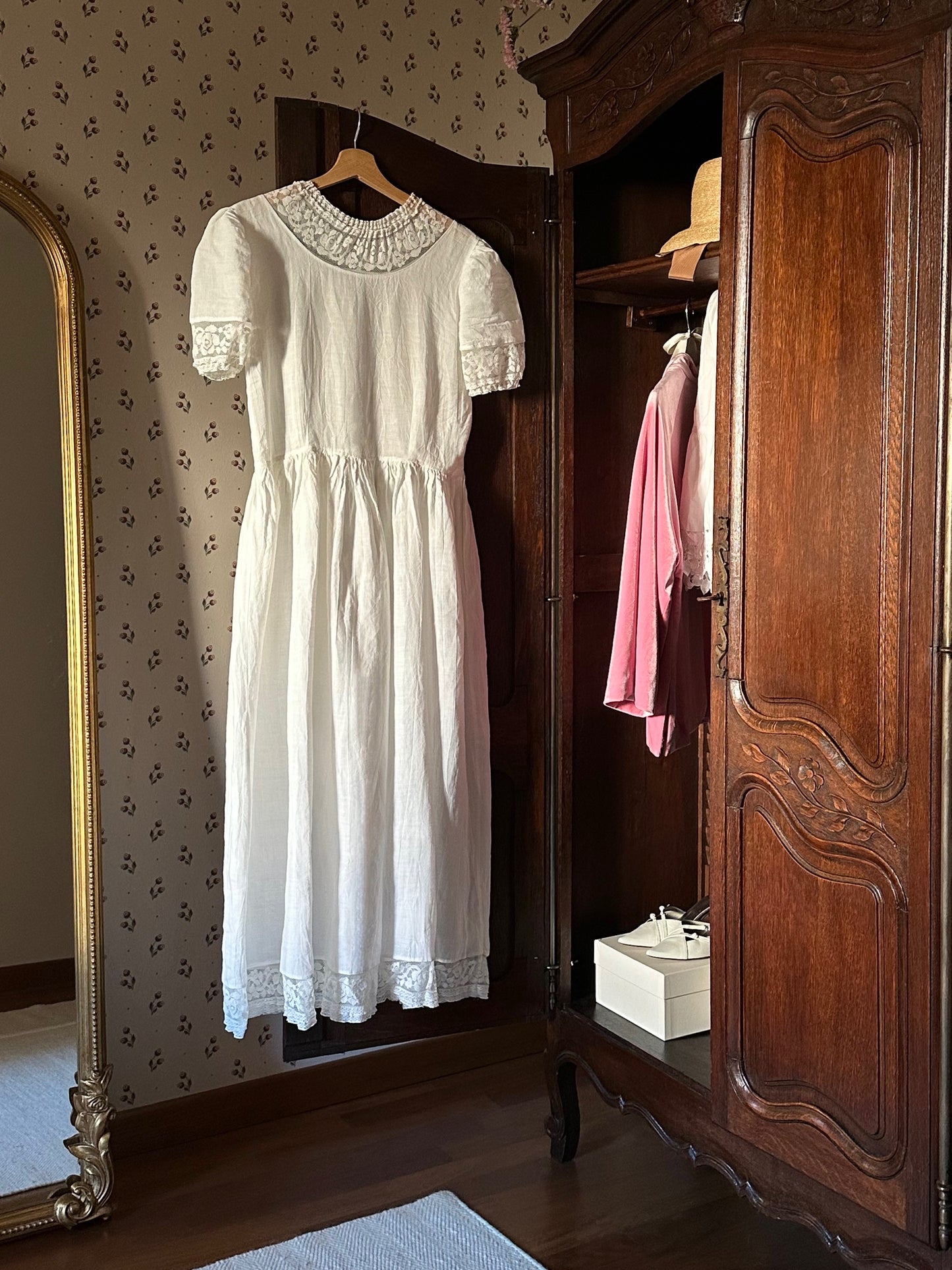 Long White Cotton Dress