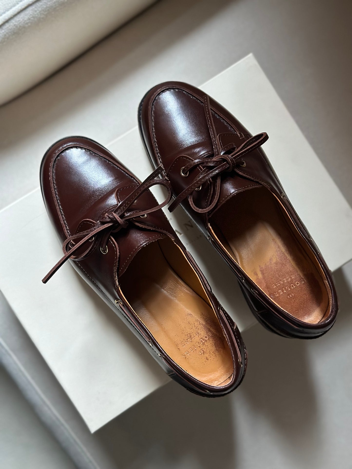 Sézane Caroline Leather Loafers