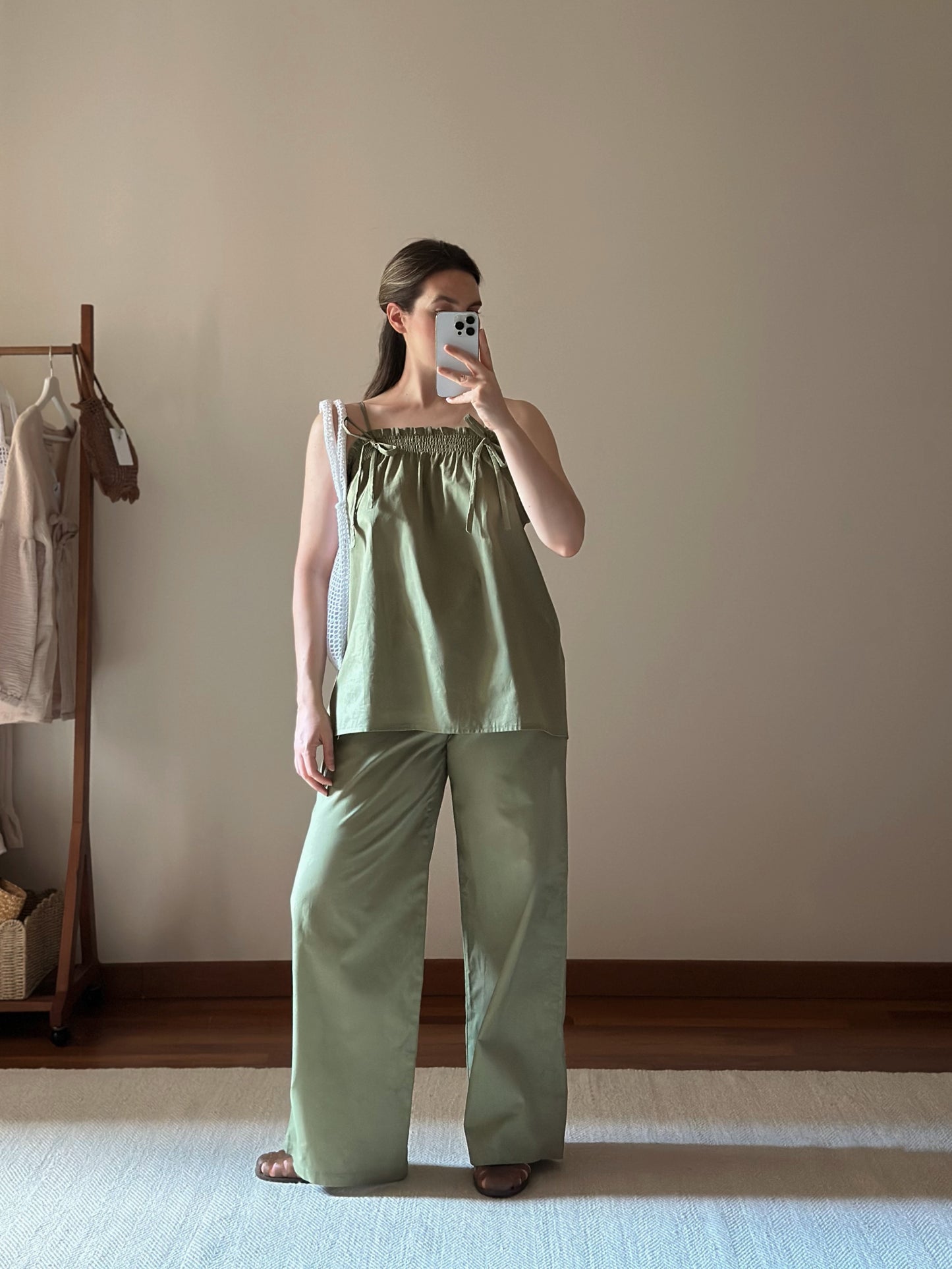 Green Cotton Trousers