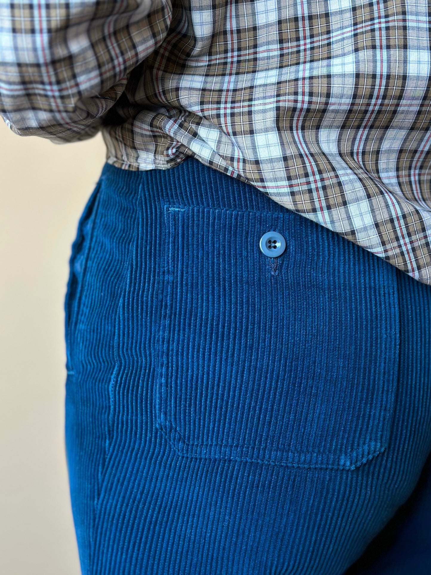 Vintage Blue Corduroy Trousers