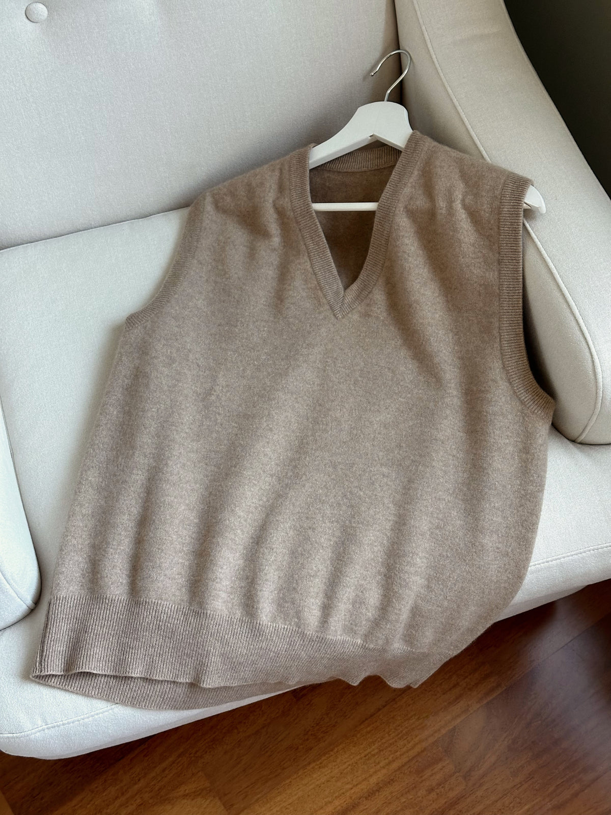 100% Cashmere Camel Vest