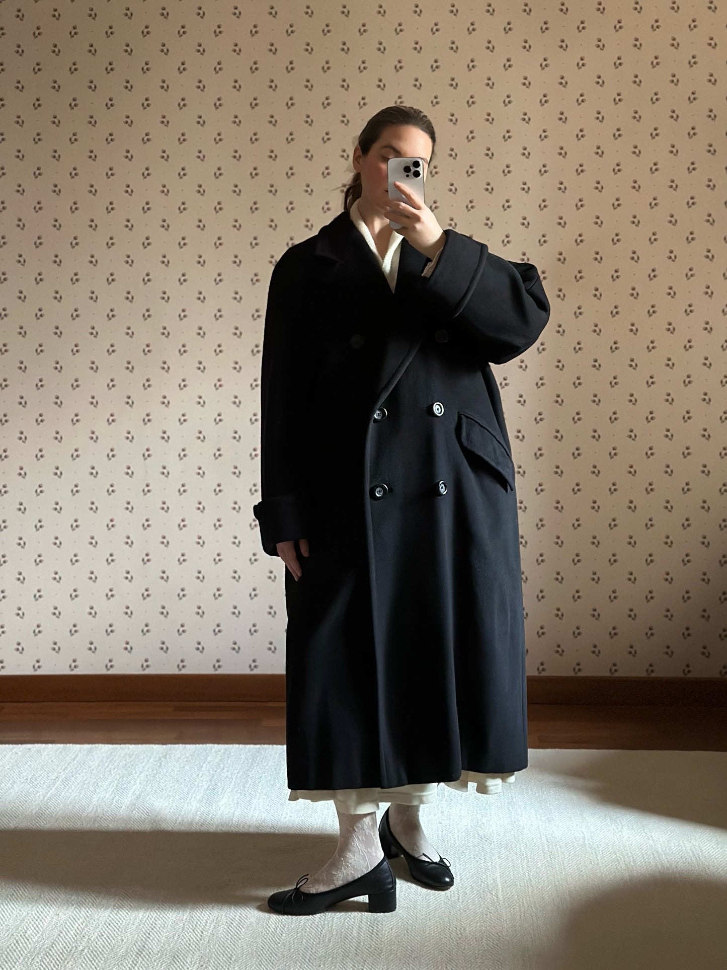 Black Max Mara Wool & Cashmere Icon Coat