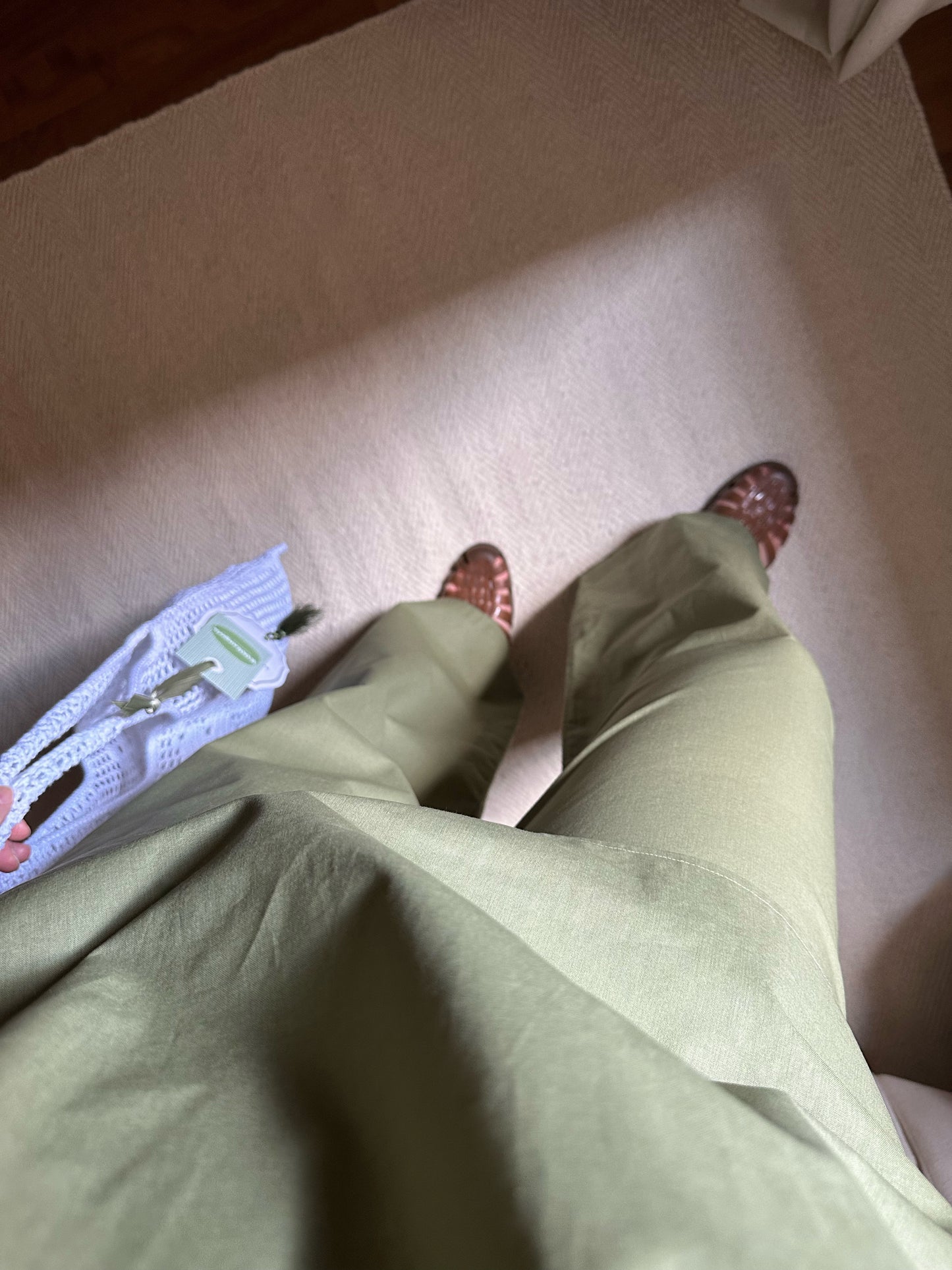 Green Cotton Trousers