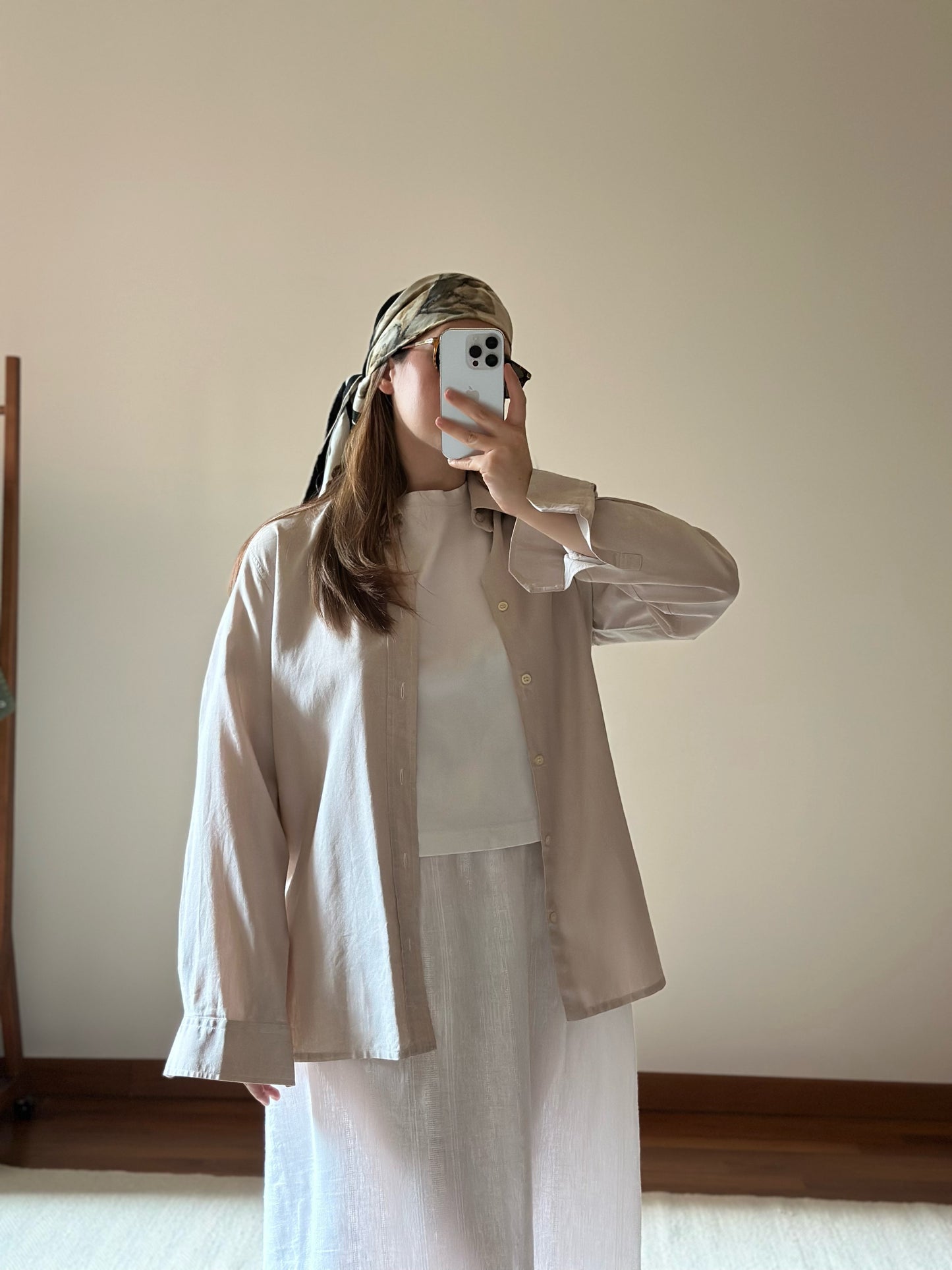 Light Beige Cotton Shirt