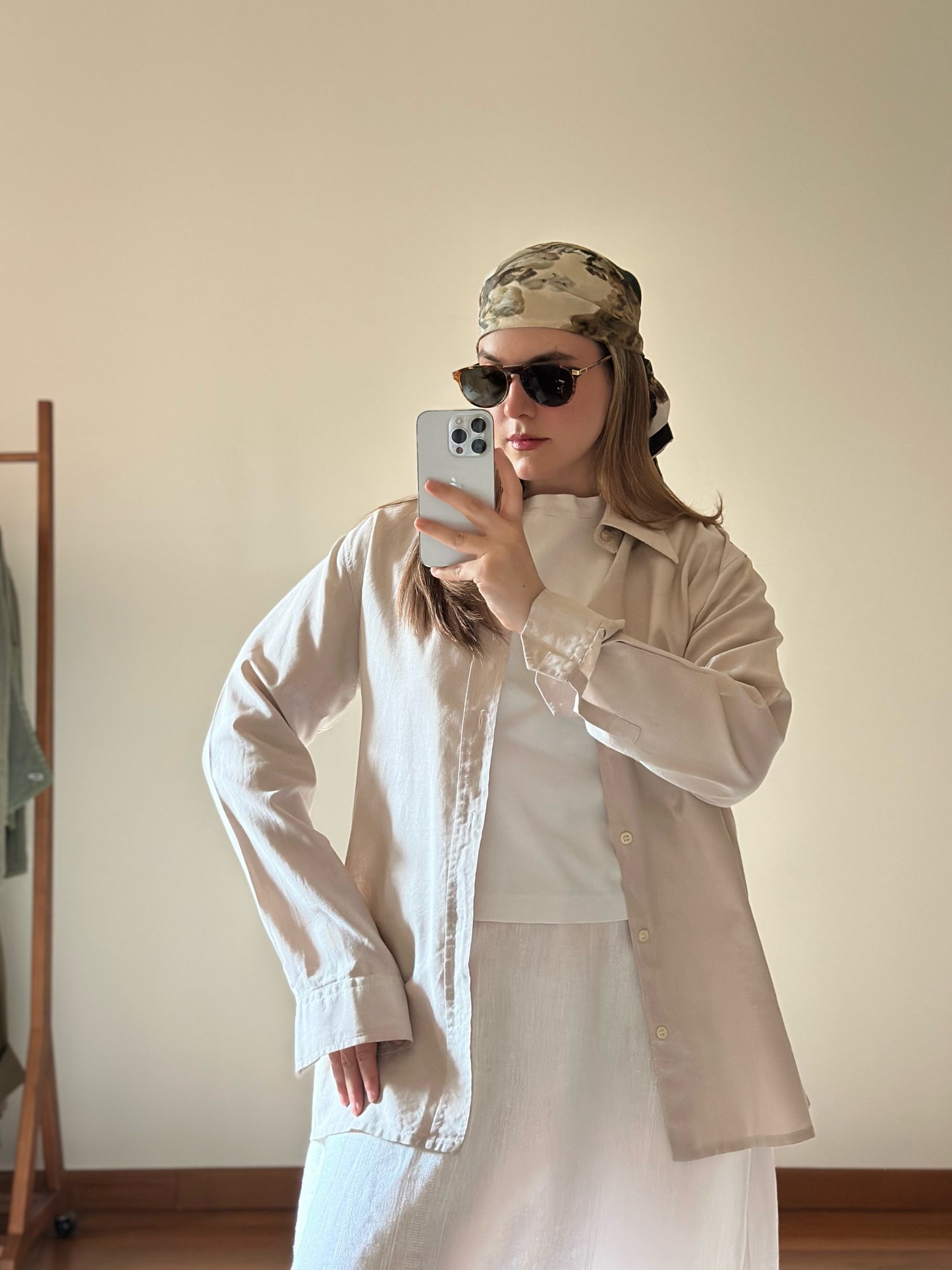 Light Beige Cotton Shirt