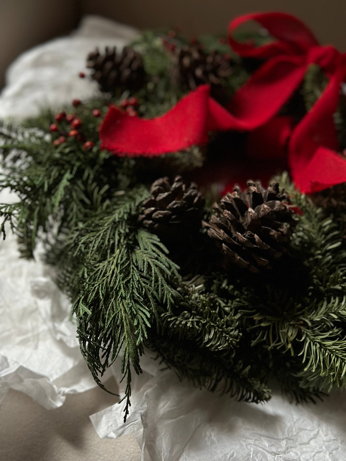 Handmade Winter Garland - Pinecones