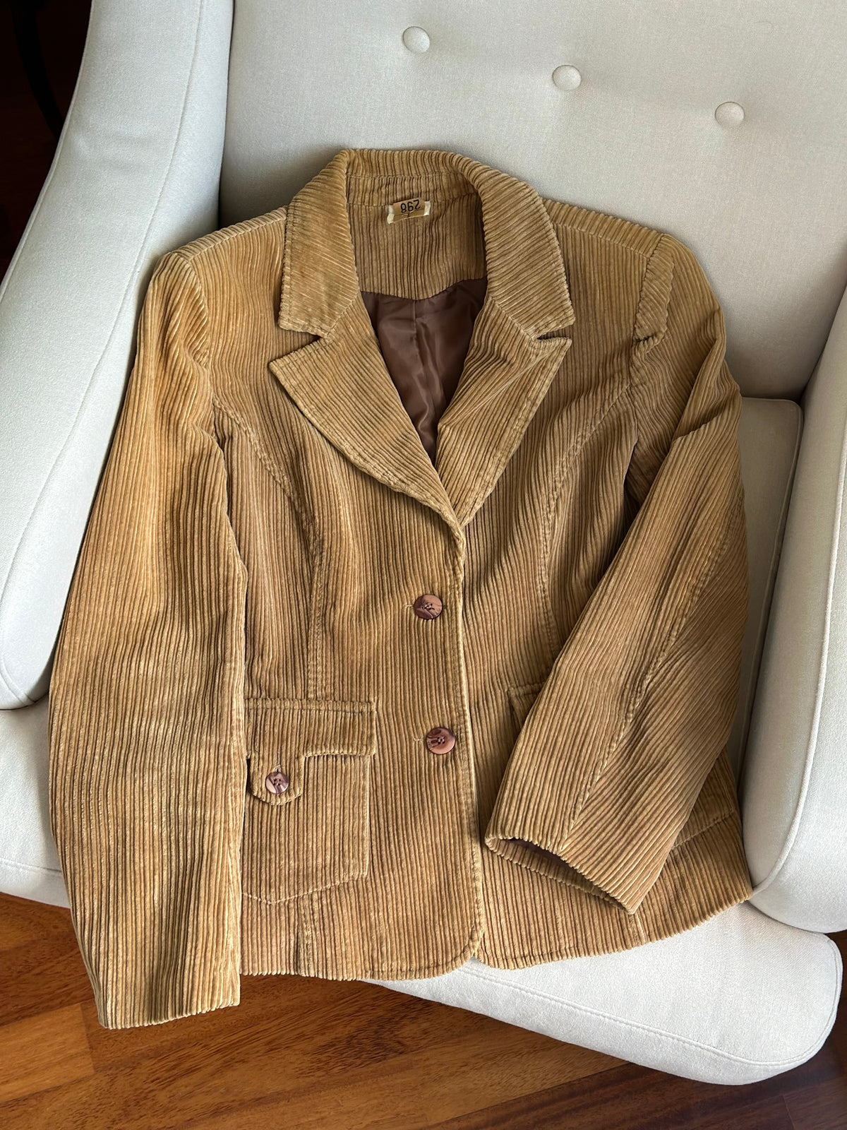 Camel Corduroy Blazer