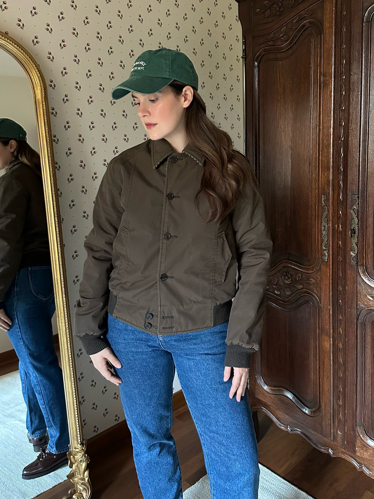 Reversible Wool & Cotton Puffer Jacket