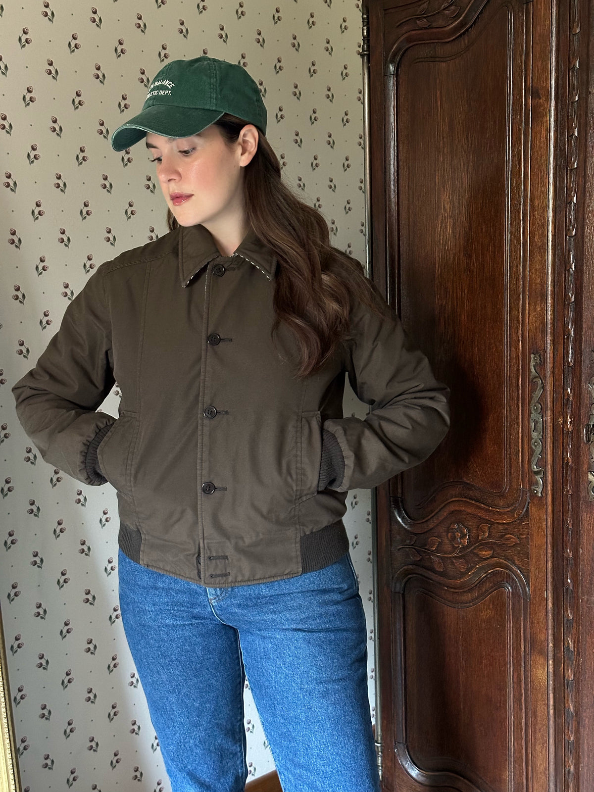 Reversible Wool & Cotton Puffer Jacket