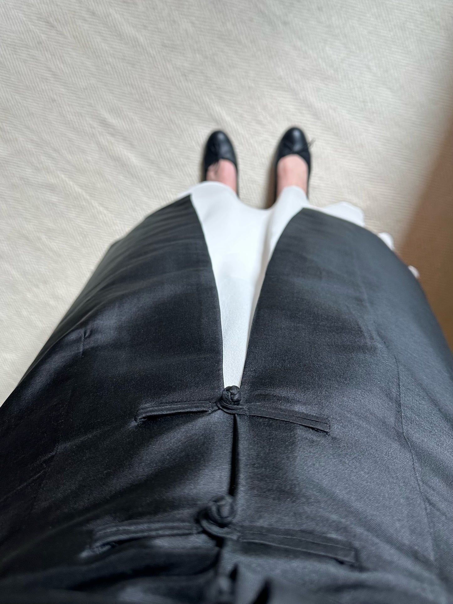 100% Silk Long Black Tang Jacket