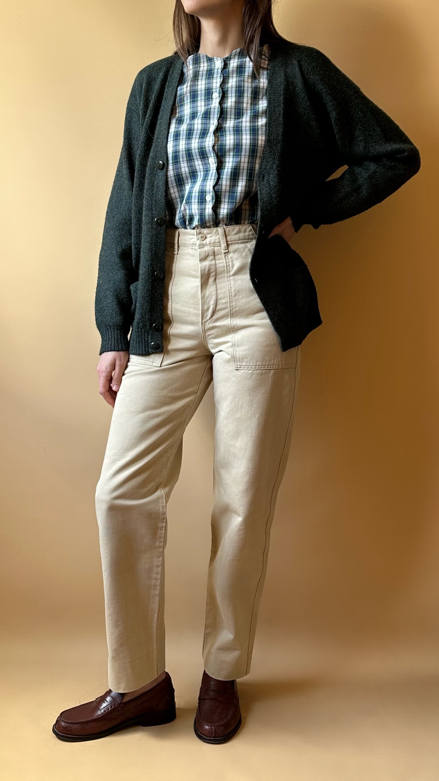 Vintage Beige Americanino Cargo Pants