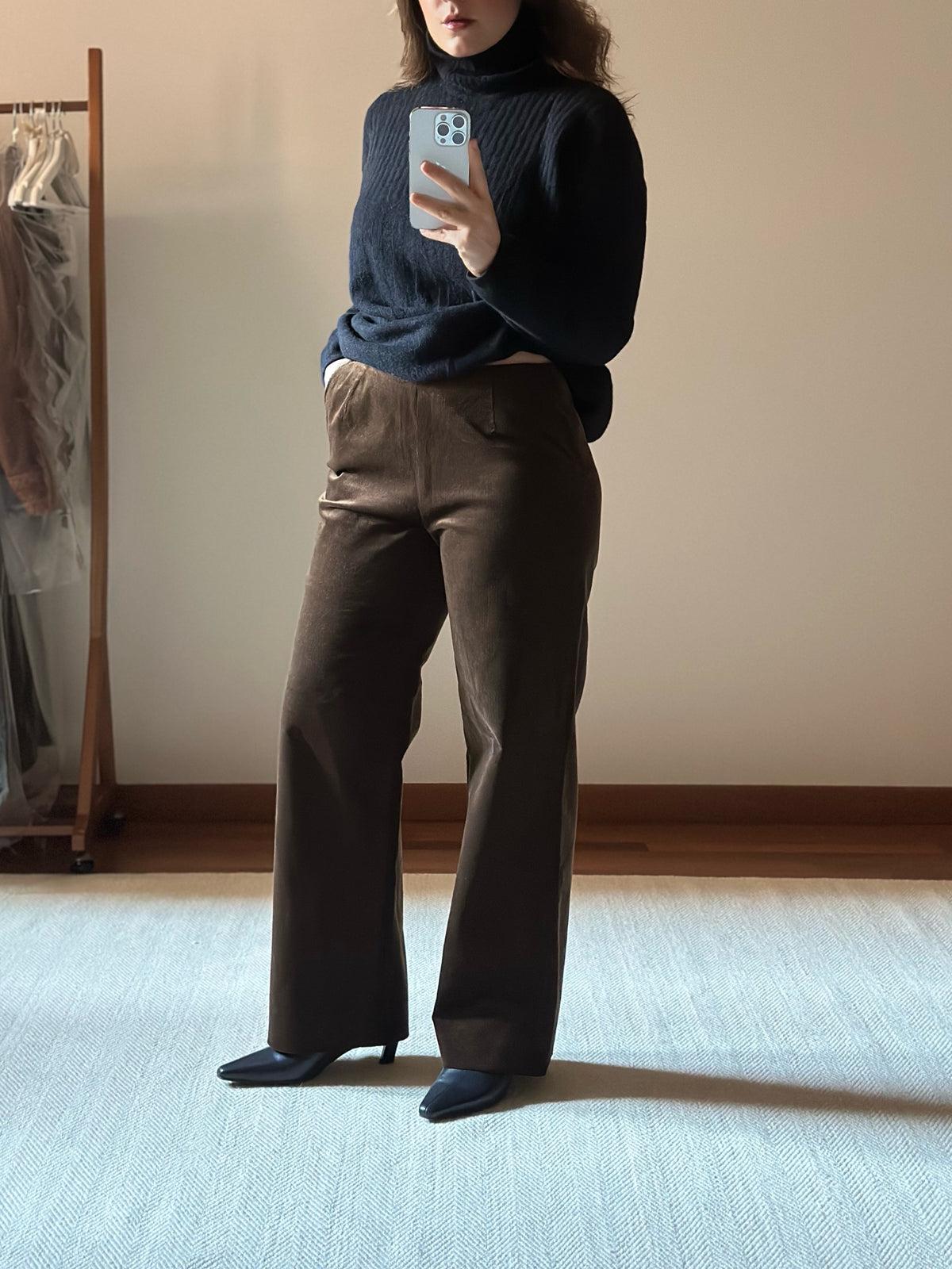 Corduroy Chocolate Brown Trousers