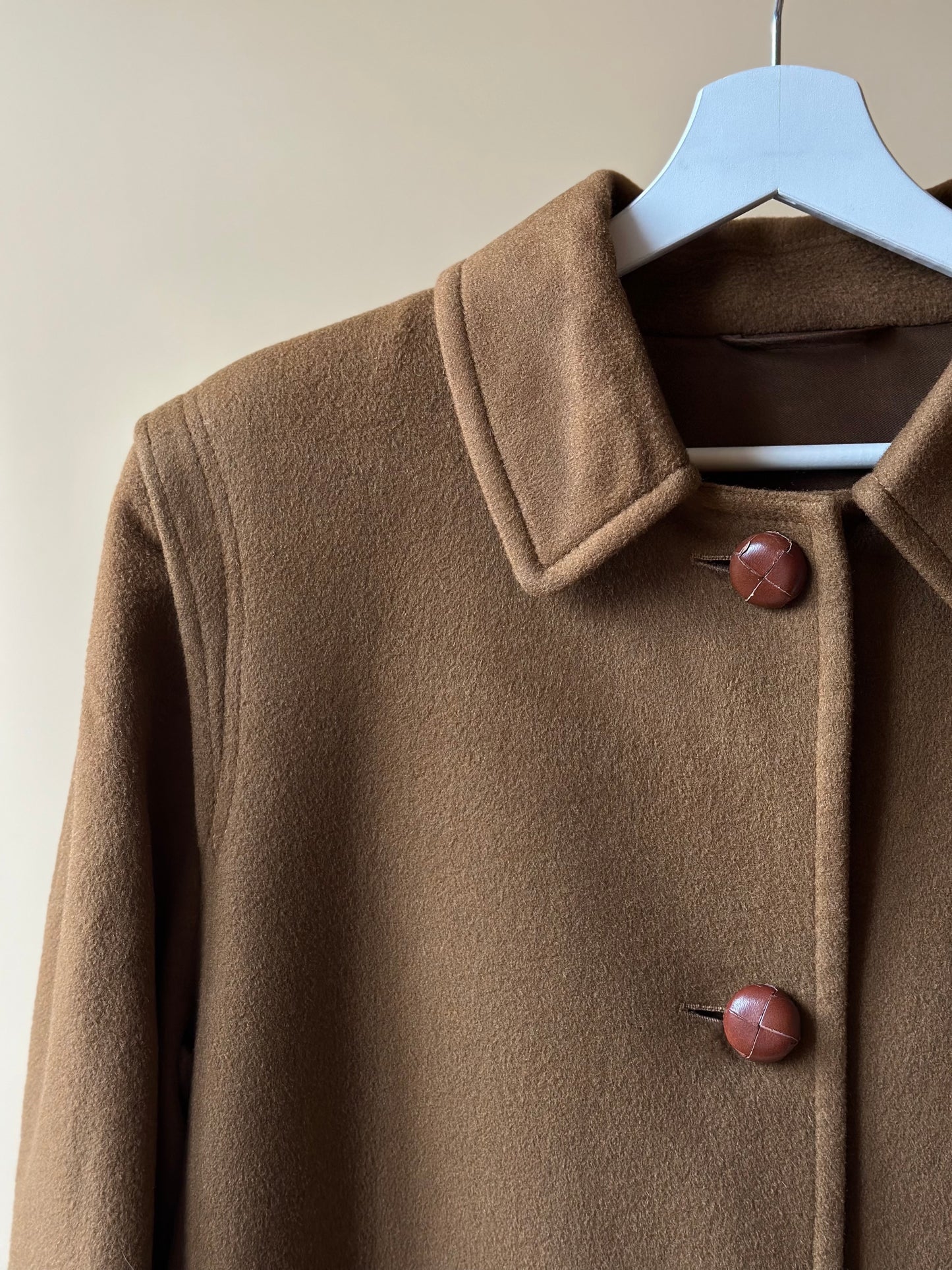 Vintage Camel Loden Coat