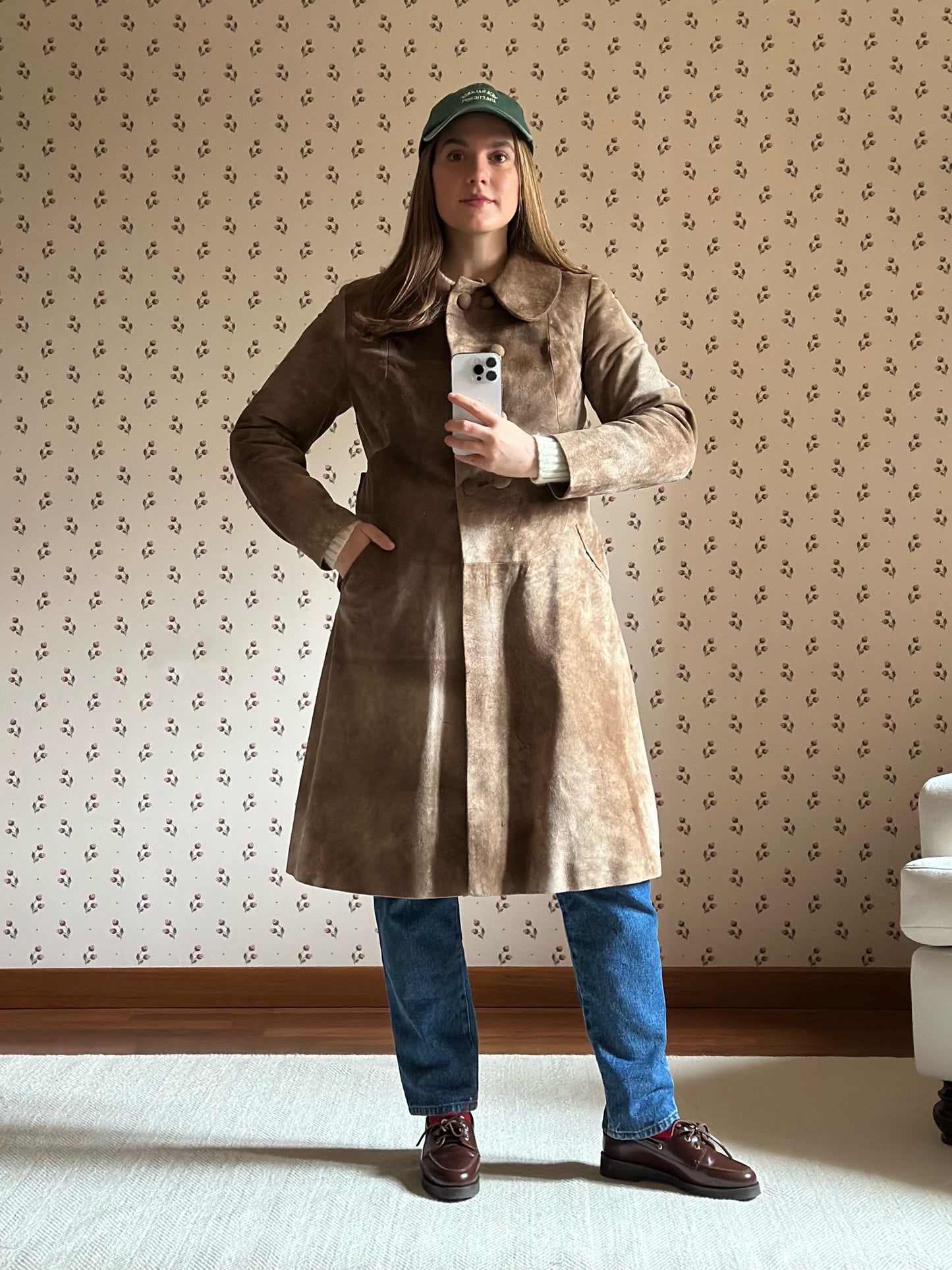 Vintage Real Suede Coat