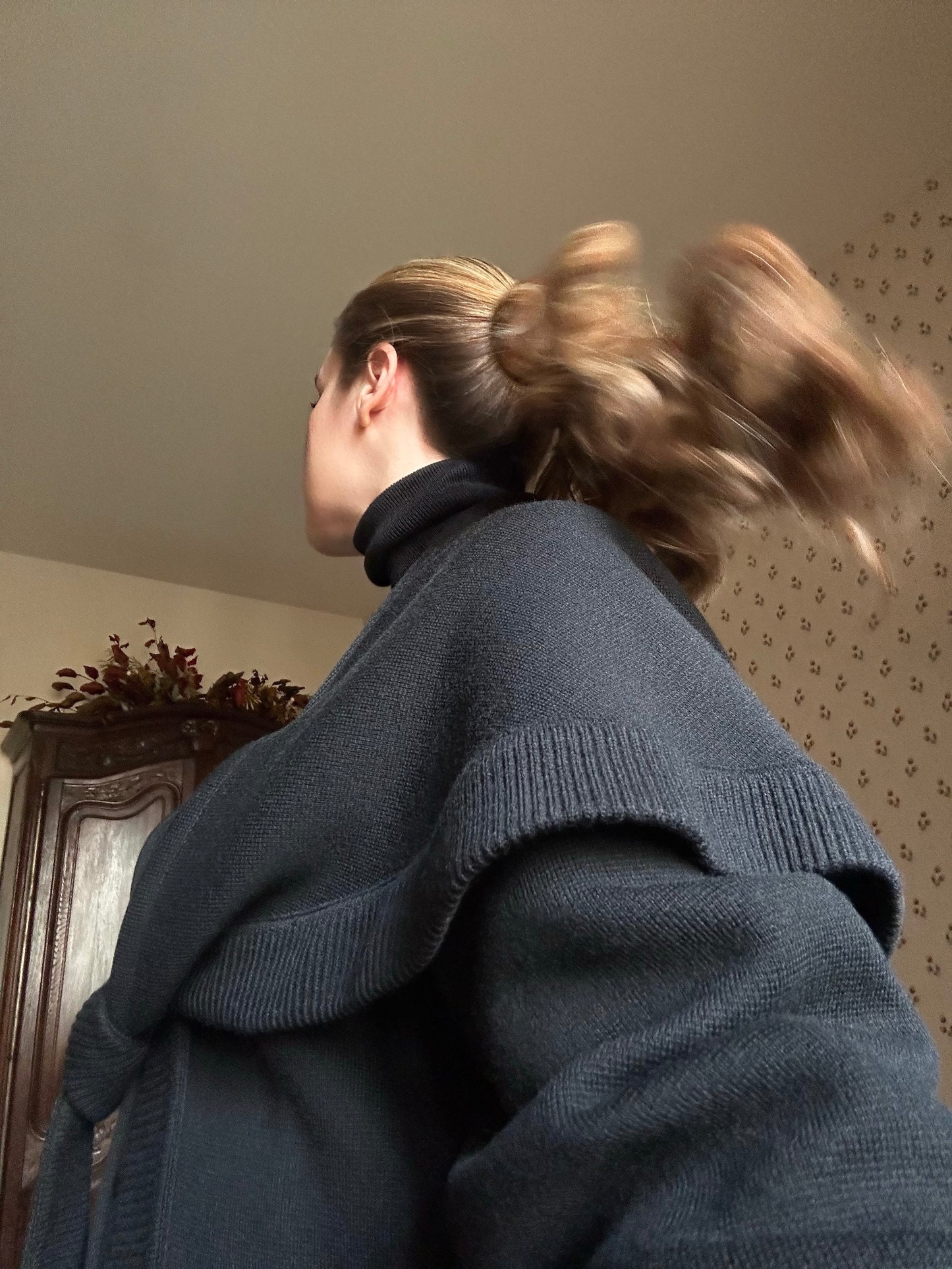 Vintage Black Cape Coat