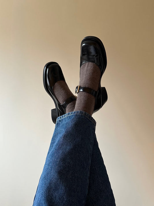 Lazzari '90s Square Toe Mary Jane Shoes