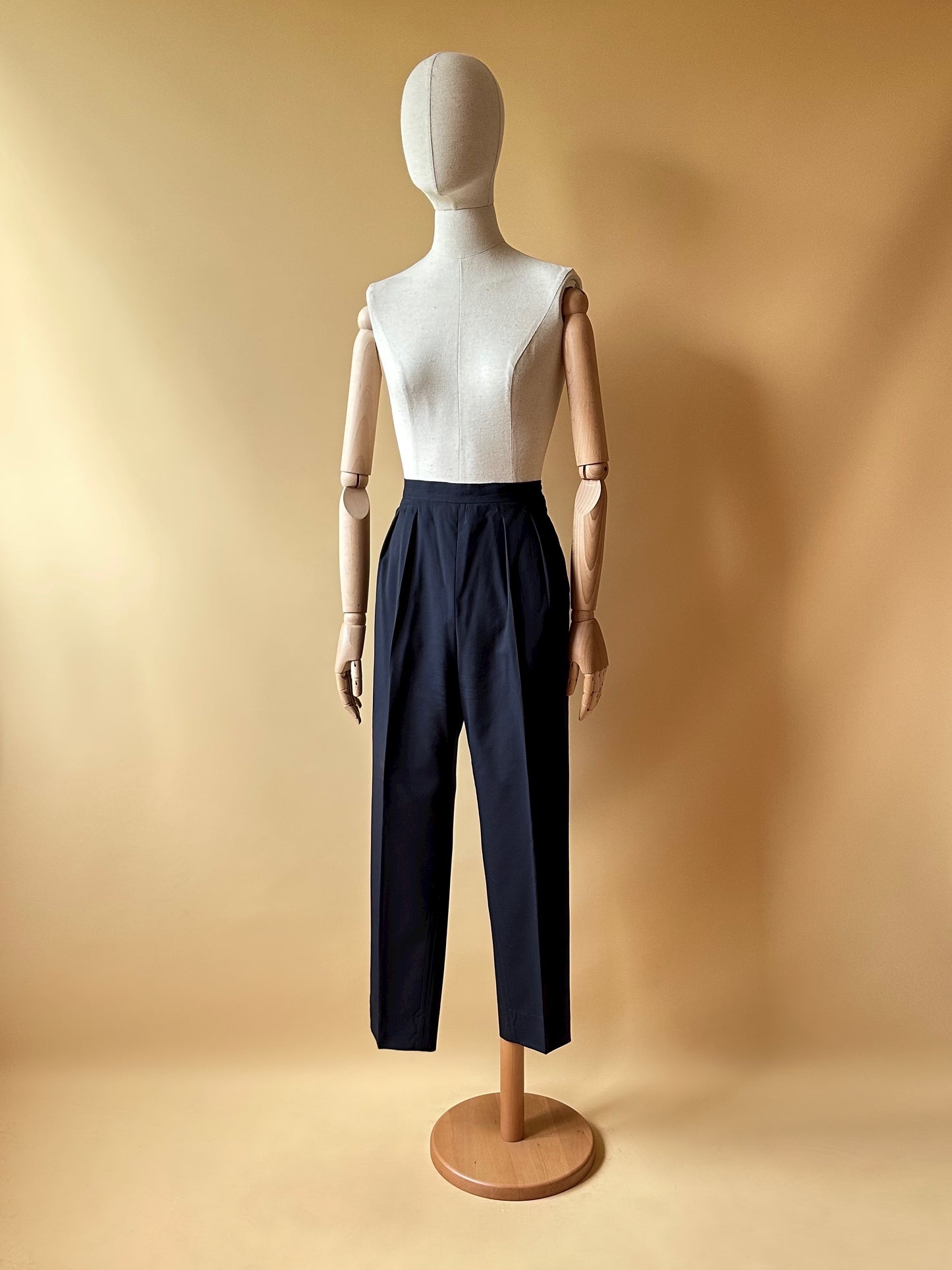 Vintage Blue Woolen Suit - Trousers