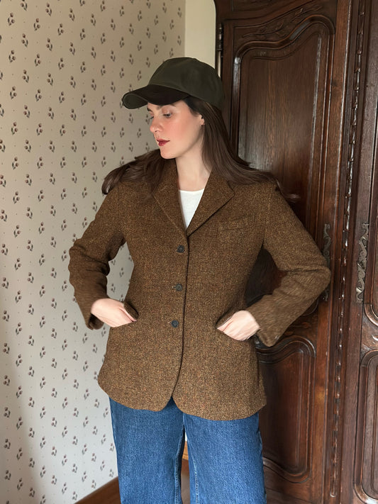 Pure Wool Cinnamon Brown Blazer