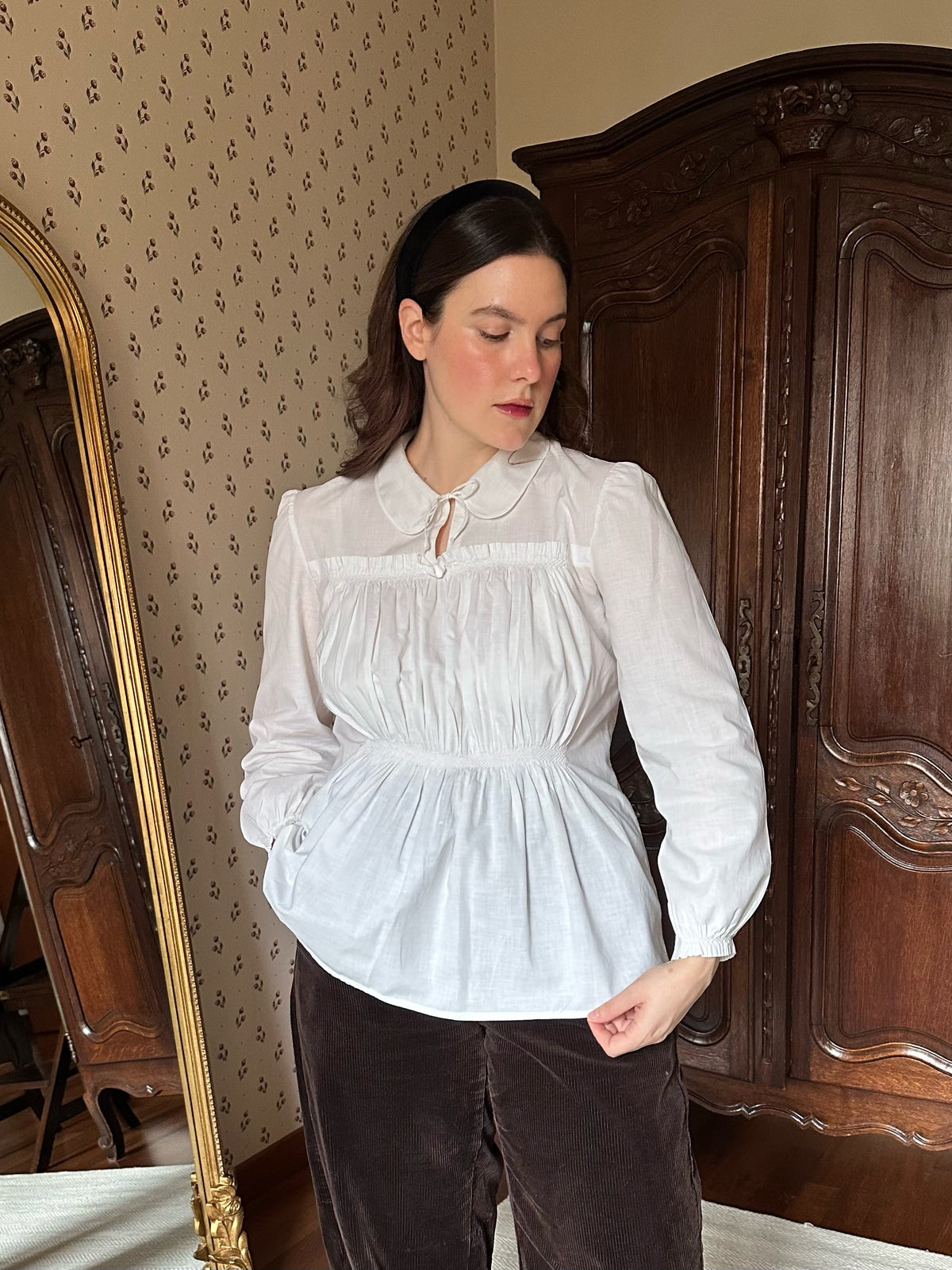 Romantic White Cotton Shirt