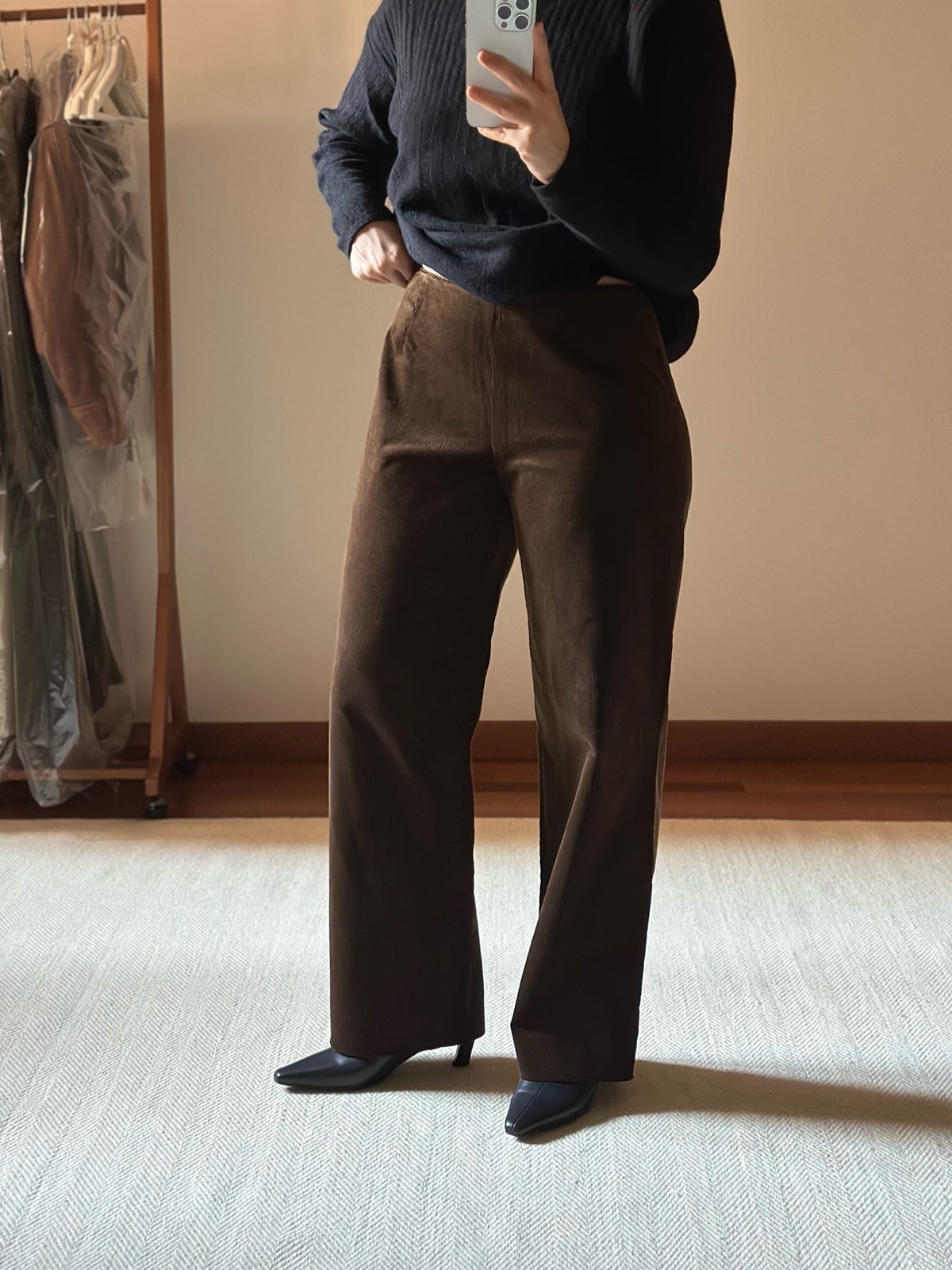 Corduroy Chocolate Brown Trousers