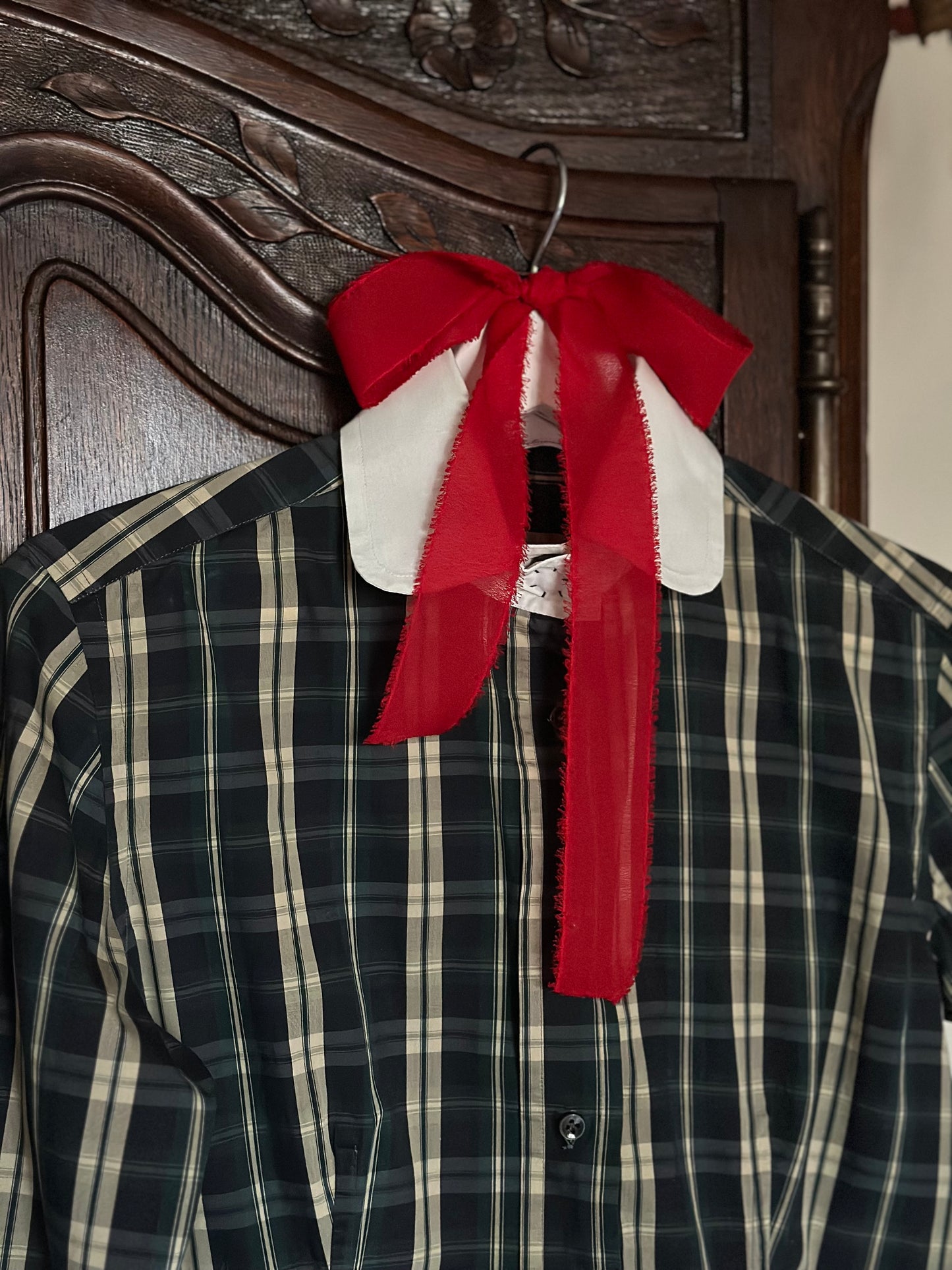 Romantic Green & Blue Tartan Shirt