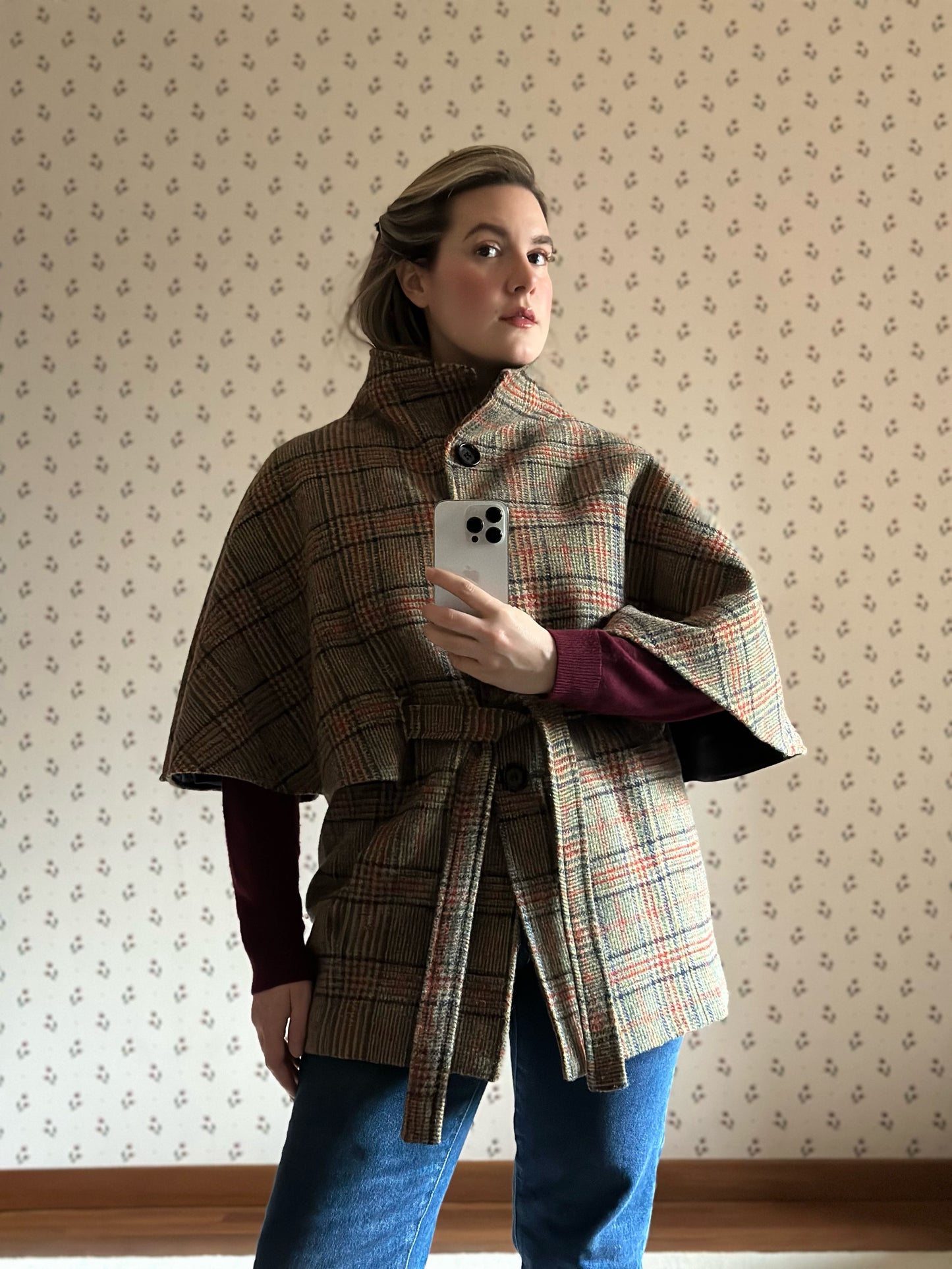 Jamieson's Of Shetland Check Mantel Coat