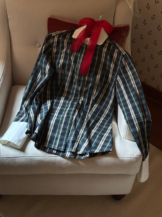 Romantic Green & Blue Tartan Shirt