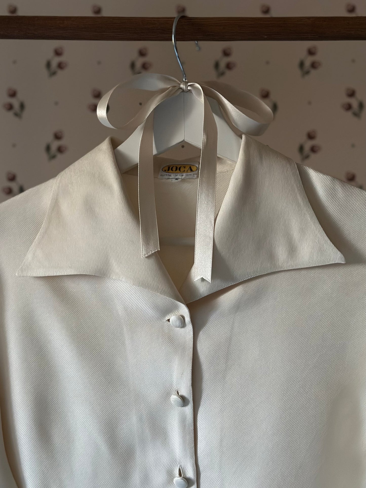 Vintage Pure Silk Ivory Blouse