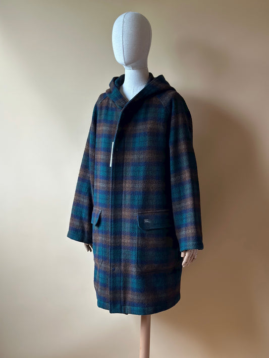Vintage Burberry Checkered Woolen Coat