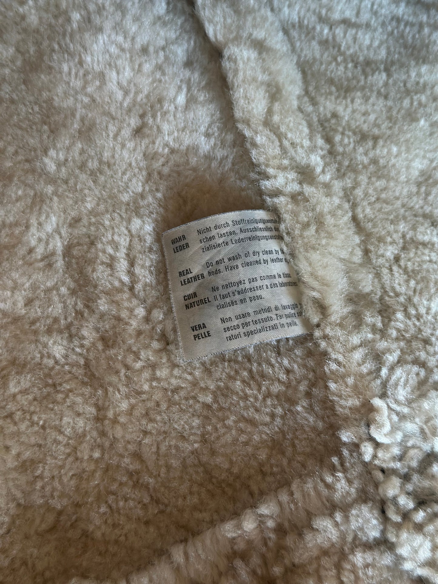 Vintage Max Mara Long Shearling Coat