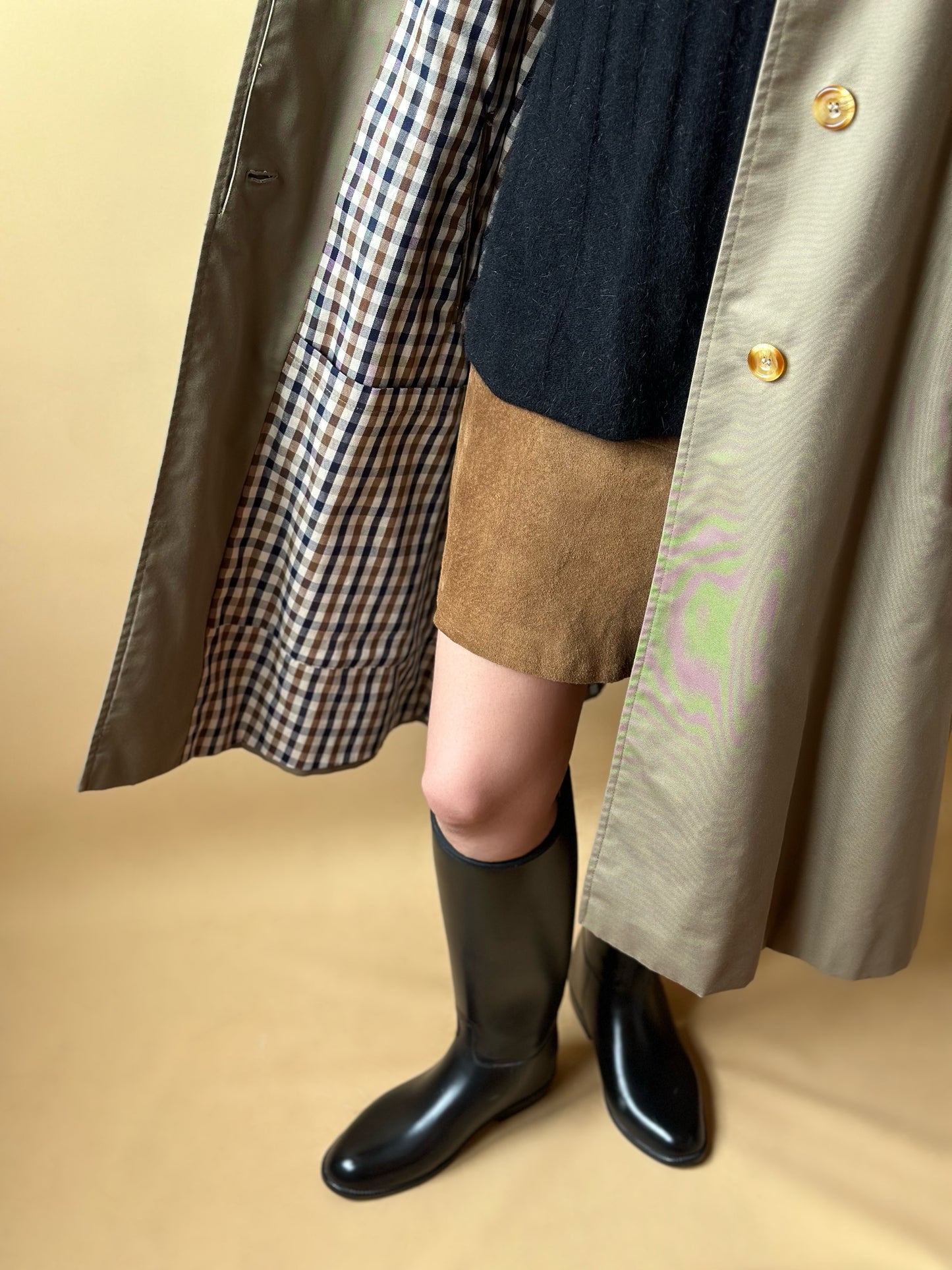 Vintage Aquascutum Khaki Trench Coat