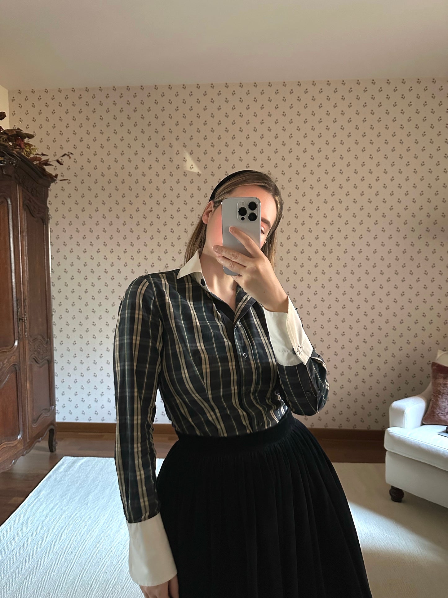 Romantic Green & Blue Tartan Shirt