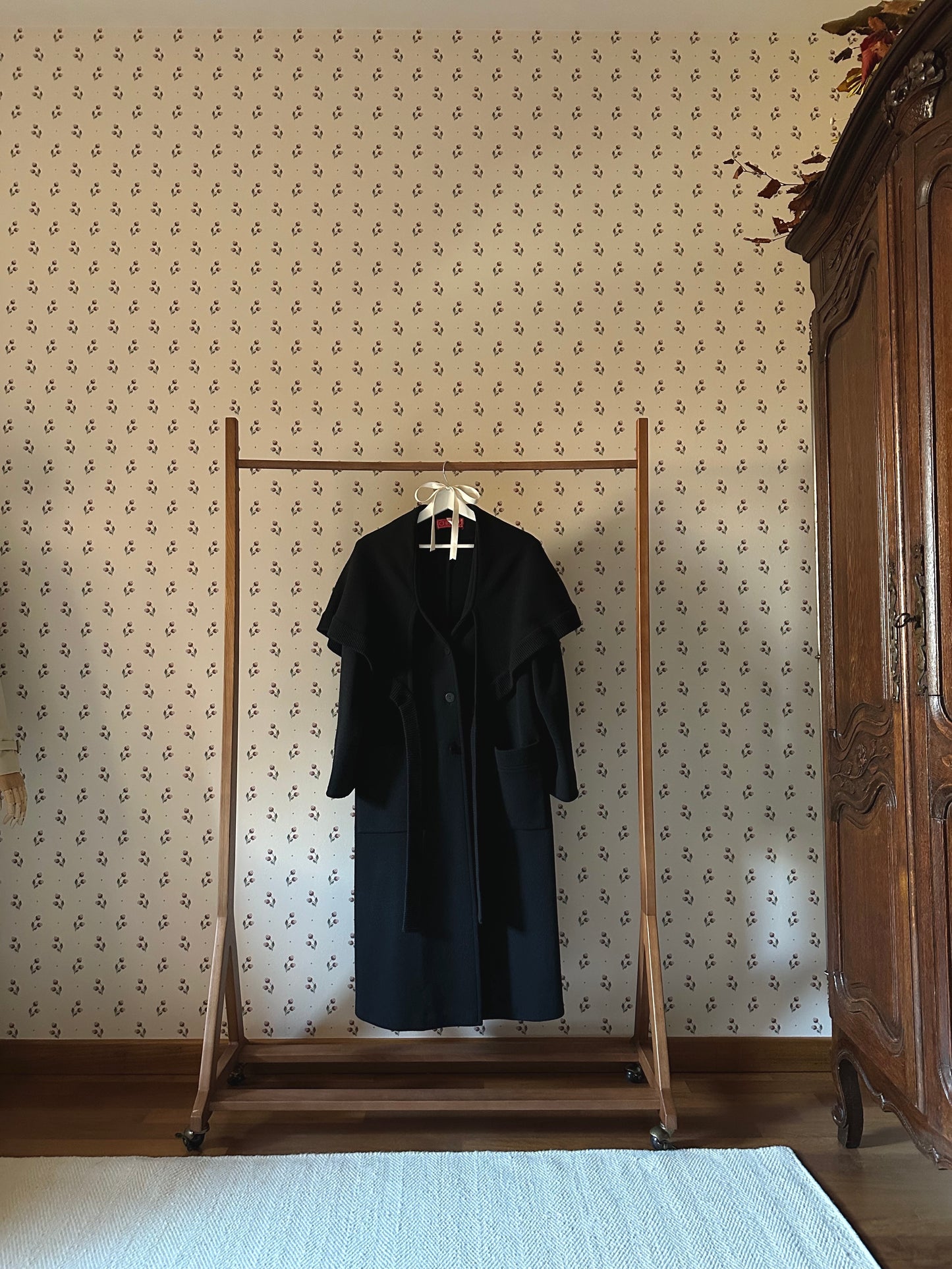 Vintage Black Cape Coat