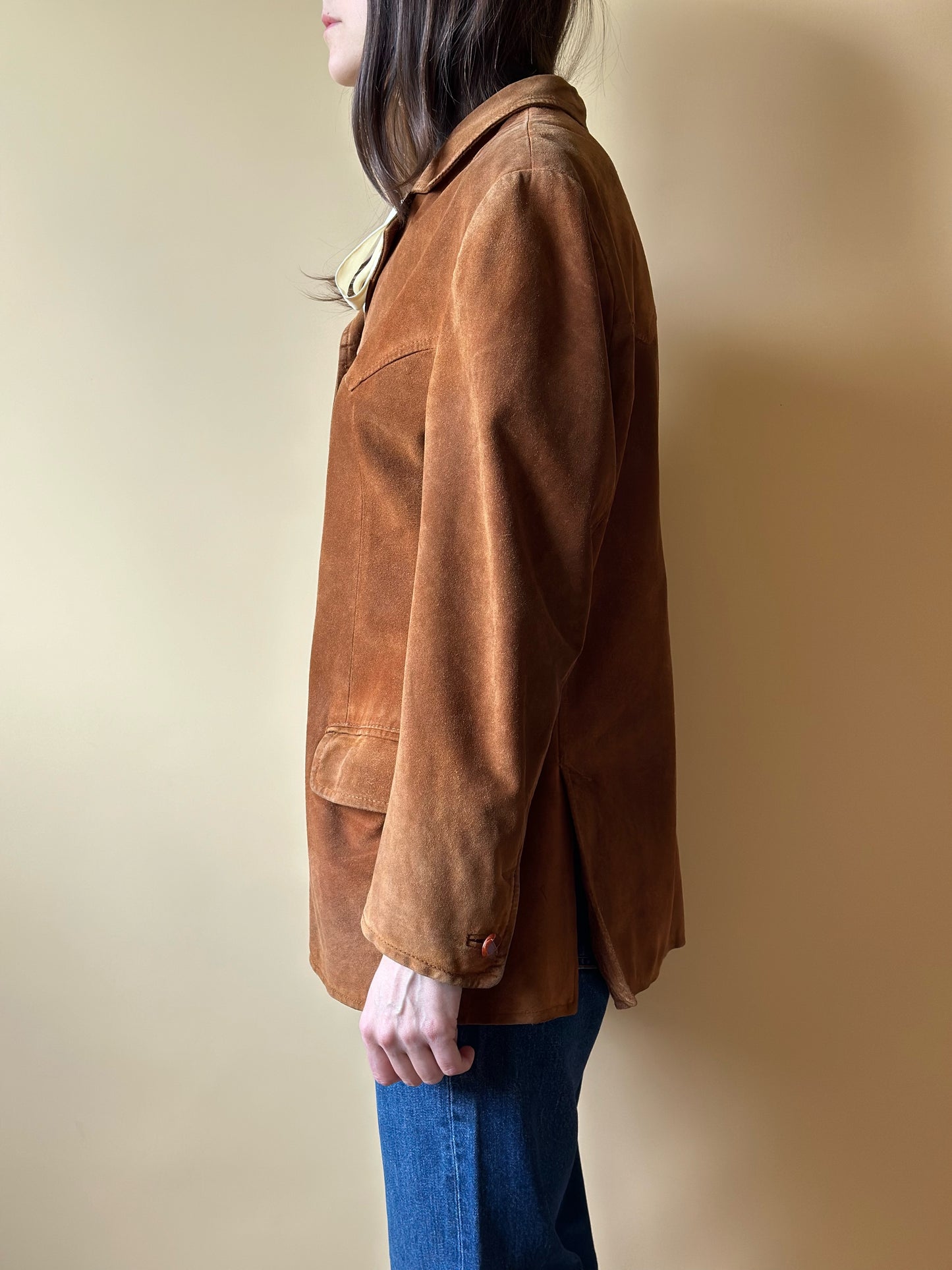 Vintage Real Suede Caramel Jacket