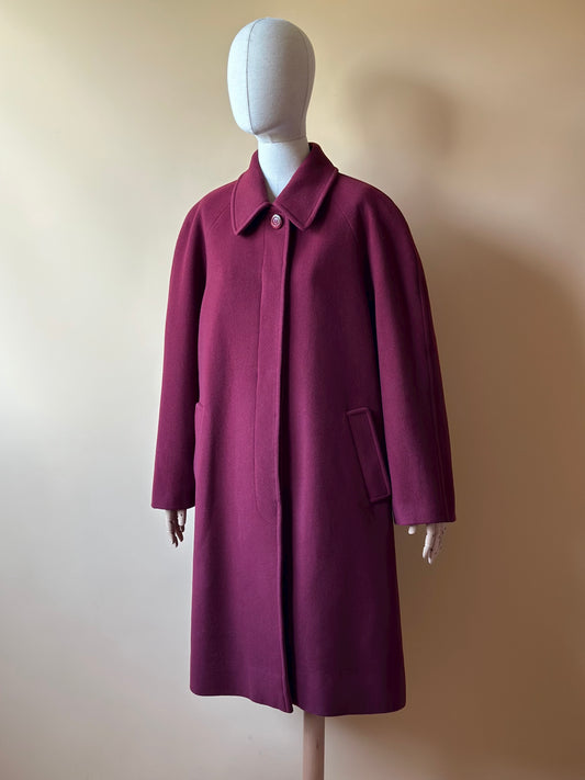 Vintage Elena Mirò Burgundy Coat
