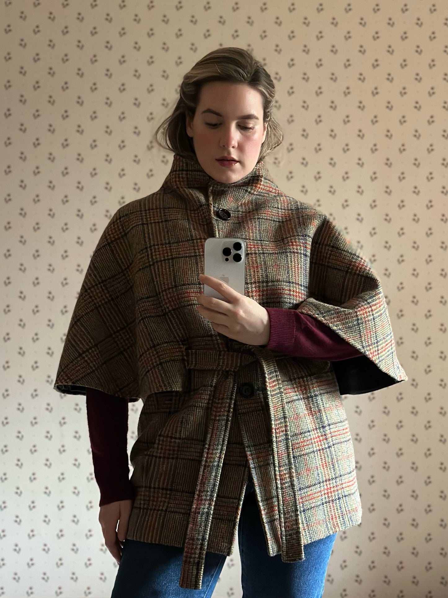 Jamieson's Of Shetland Check Mantel Coat