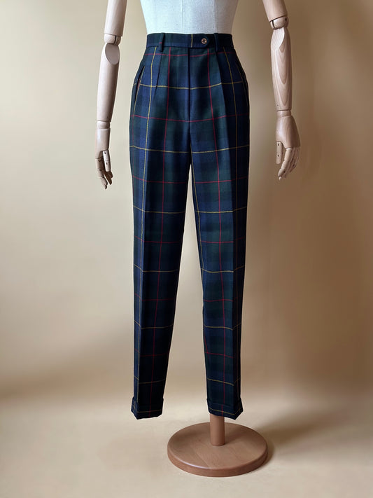 Vintage Daks Tartan Trousers