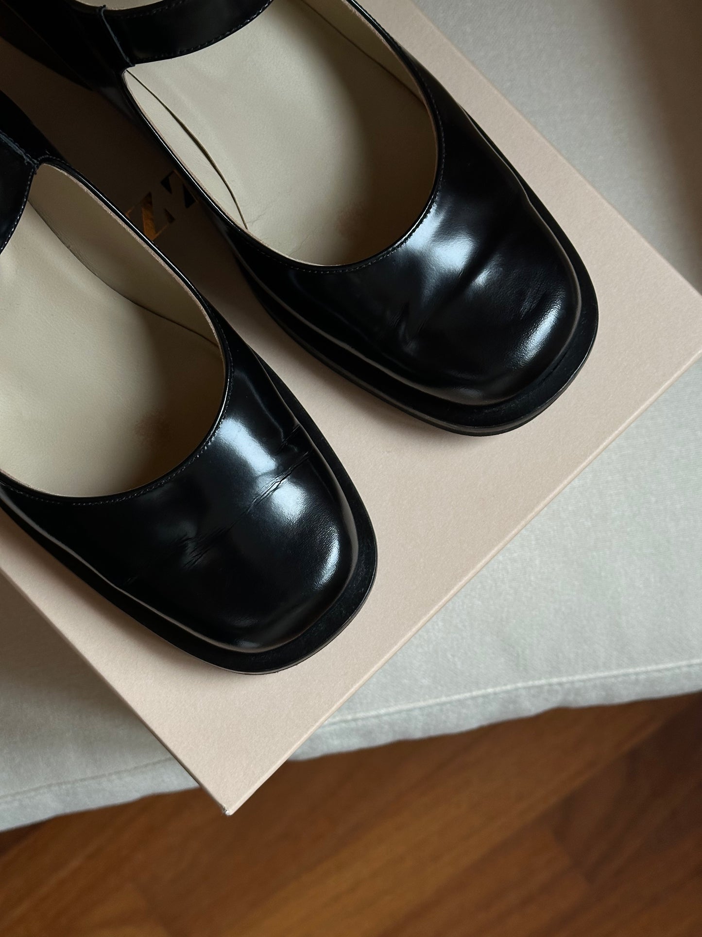 Lazzari '90s Square Toe Mary Jane Shoes