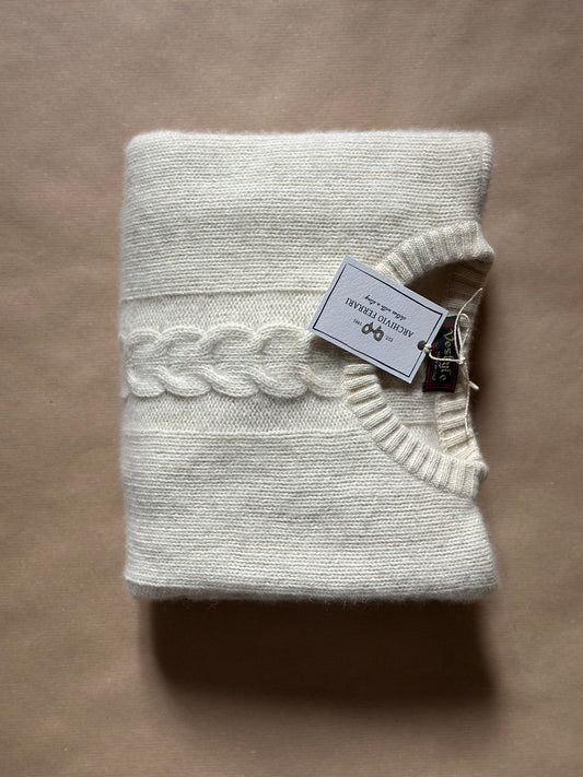 Lambswool & Angora Milk White Sweater