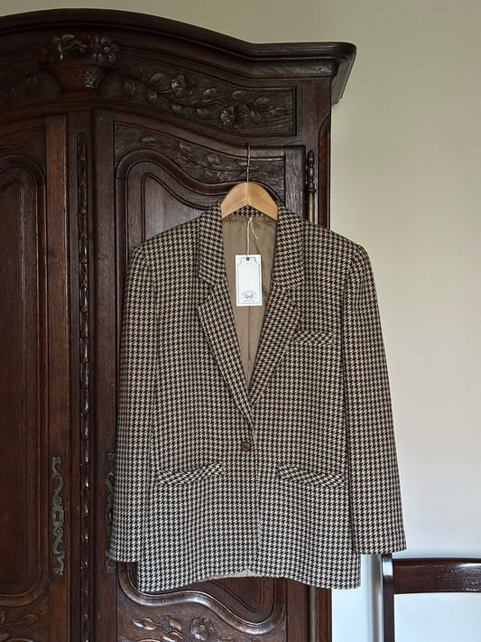Vintage Pied-de-poule Wool Blazer