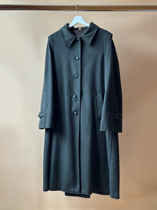 Vintage Green Loden Coat by Marella