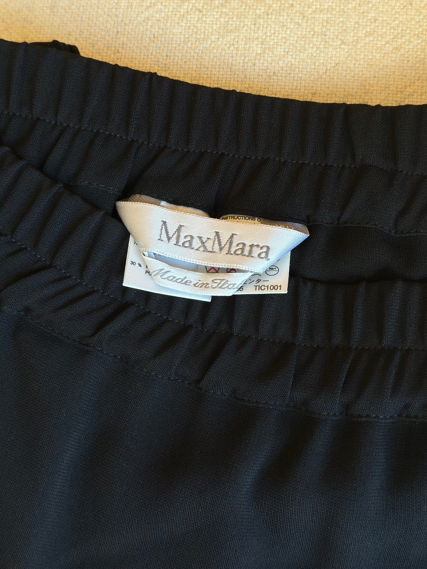 Max Mara Black Wrap-Up Skirt